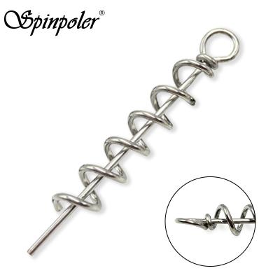 China Spinpoler Centering Pin Spring Twist Lock Fishing Hook Baits Lure Rigs For Lure Worm Crank Soft Fishing Tackle Centering Pin Spring Twist Lock For Soft Bait for sale