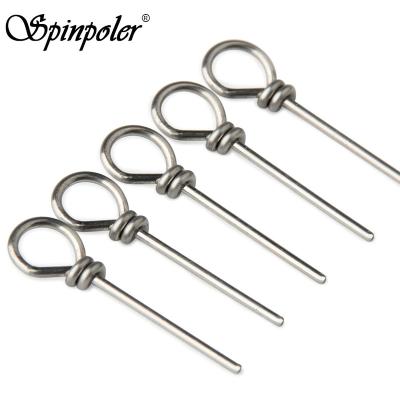 China Soft Spinpoler Stainless Steel Bait Stinger Spike Fishing Swivel YYD Latch Pin Rig Connector String Hook Connector Needle Accessory for sale