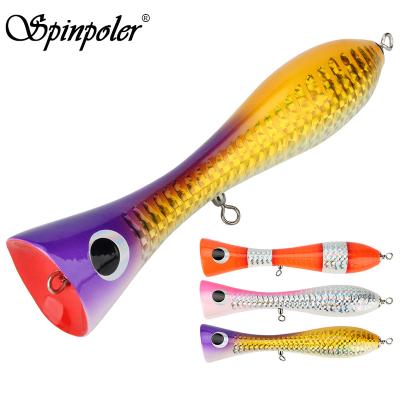 China Spinpoler Topwater Wooden Lure Sea GT Snap Lure 147g/240mm GT Deep Outdoor Trolling Lure Deep Sea Saltwater Air Bait Snap-On Bait 7-0401 topwater gt pressure for sale