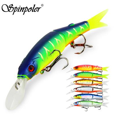 China Spinpoler 8g Slow Sinking Fishing Lures PESCA Joint 1pcs ZY-LJY Bass Fishing Lures Swimbait 2 Hard Artificial Crankbaits 105mm Bait for sale