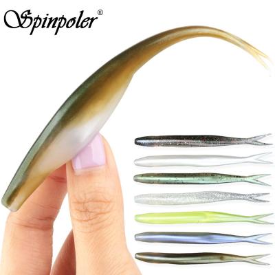 China Spinpoler TPR Floating Jerking Bait Shad Minnow Soft Fishing Lure 10x Bass Pike Zander 5