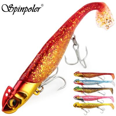 China Spinpoler 9g/19g/37g Large Ocean Boat Sea Fishing Simulate Artificial Bait Jig Head Soft Rubber Plastic Soft Fishing Lures PESCA 4.5g/7.5cm 7g/9.5cm for sale