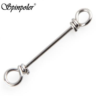 China Spinpoler Spring Pin Hook Stainless Steel Fishing Swivels Split Rings Baits Support Wire Connector Quick Quick Connect STGS for sale