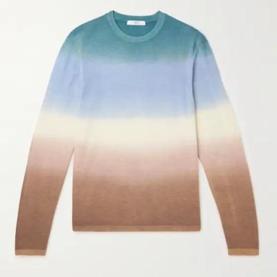 China Wholesale Autumn Fahion Anti-Wrinkle Round Neck Layered Sweatshirt Tie Dye Dyed Long Sleeve Sweatshirt for sale