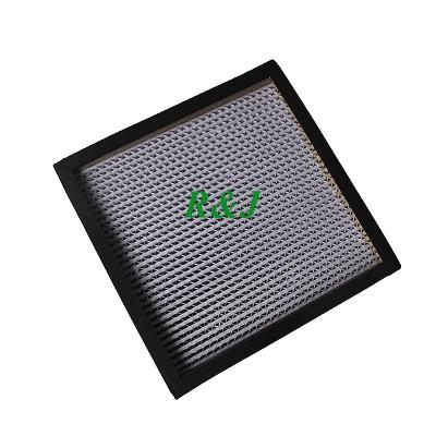 China High efficiency air cleaner hepa H13 H14 clean pleated air filter unit for laminar air flow hood for sale