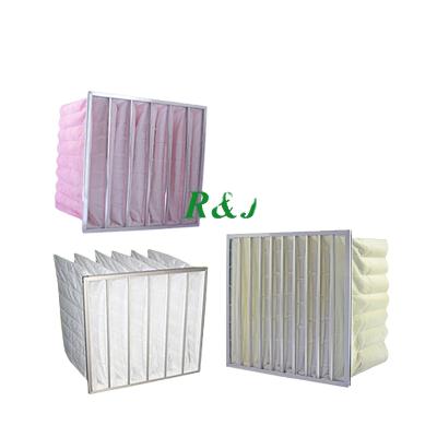 China Air Filtration System F5 F6 F7 F8 F9 3 Pocket Filter Bags Synthetic Fiber Bag Air Filter With Aluminum Frame for sale