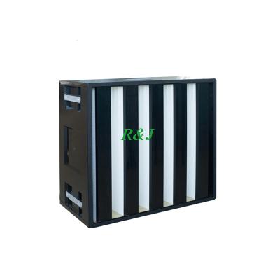 China High Equal Ventilation Activated Carbon V-Bank Filter 592x592x292mm Air Filter Hepa Filter Air Cleaningequipment for sale