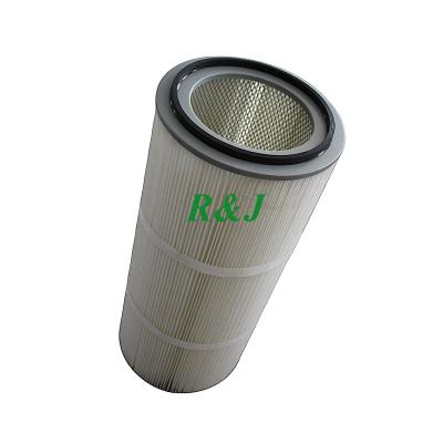 China Industrial Gas Filtration High Flow Filter Cartridge Dust Remove PE Filter Air Cartridge Air Filter Cartridge Element for sale