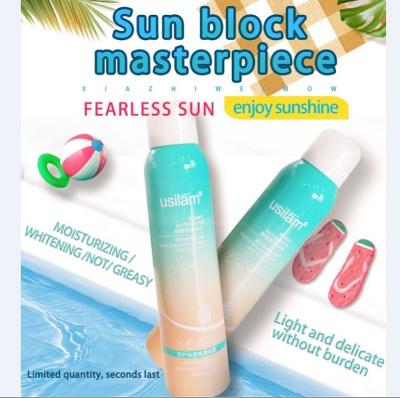 China RTS customer logo customer logo hot sale good quality hot sale body sunscreen sunblock cream nourishing spray for sale