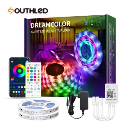 China Dream LANDSCAPE 5050 RGB Smart Color LED Strip Lights Kit can be controlled with phone APP music or 40keys remote for sale