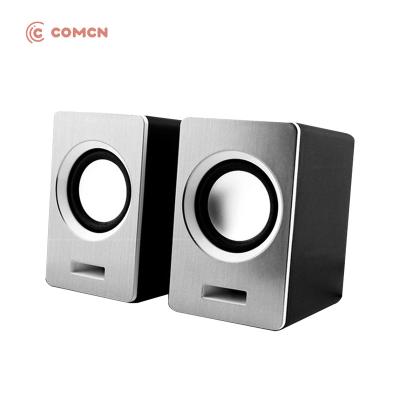 China Dolby Digita Desktop mini 2.0 channel multimedia USB PC Powered Computer Speaker with plastic material for sale