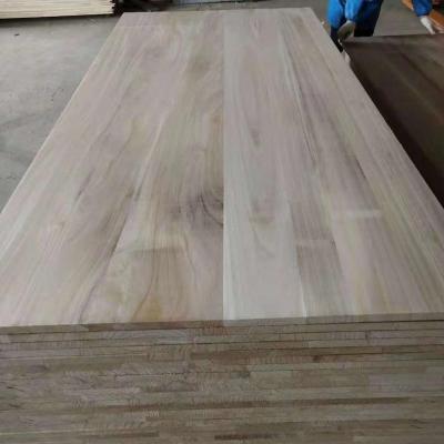 China 100% nature industrial paulownia wood panel for sale