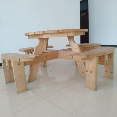 China 2018 waterproof wooden picnic table and benches for sale