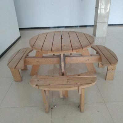 China Best Supply Waterproof Fir Wooden Factory Garden Picnic Table Price for sale