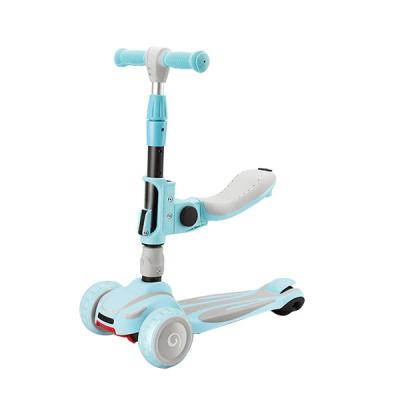 China Factory direct wholesale plastic child lock three wheel child scooter with seat for sale