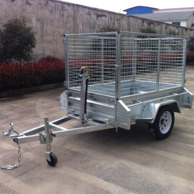 China Other Trailers Galvanized Axle Tipping Small Farm Single Trailer for sale