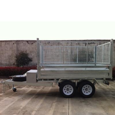 China Other Trailers Haokai Tandem / Double-axle Cage Tipper Trailer / Tipping Trailers BT125TC for sale