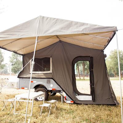 China Travel Trailer OEM Australian Truck Floor Tent Off Road Hard Camper Trailer for sale