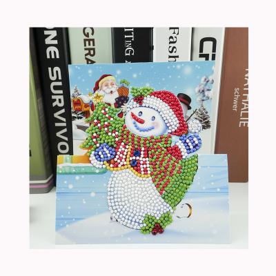 China Cartoon M-HK207-1 5D DIY Diamond Painting Round Drill Greeting Thank You Cards Creative Christmas Cards for sale