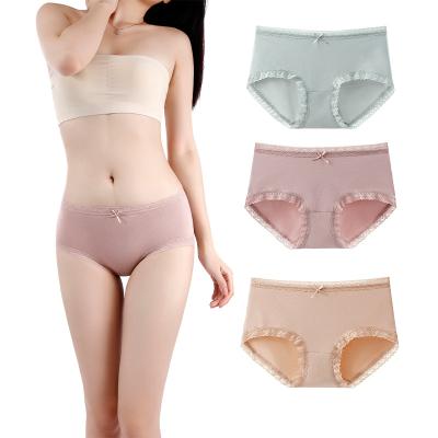 China Modal / Cotton Women's Style Fashion Modal Cotton Comfortable Breathable Lace Skin-Friendly Soft Panties for sale