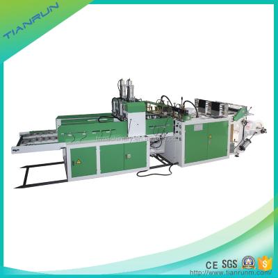 China Plastic Double Line T Shirt Bag Making Machine Price for sale