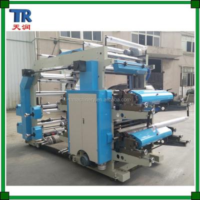 China Tube Printer 4 Color Flexo Printing Machine On Plastic Bag for sale