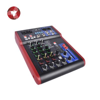 China 99 Kinds 4 Channel USB Console Audio Mixing Sound Mixer for sale