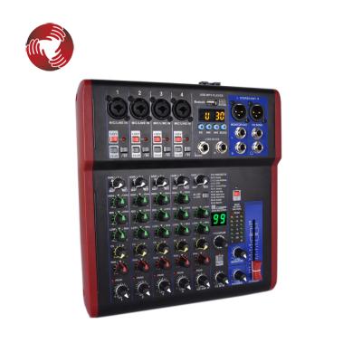 China KTV USB Between 99 DSP 6 Channel Music Mixer Audio Console for sale