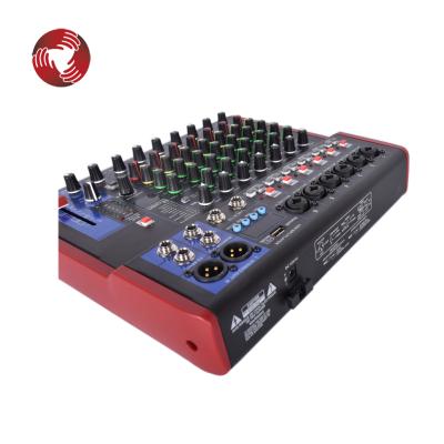 China Professional KTV 8 Channel Sound Audio Mixer with 99 USB DSP Inputs for sale