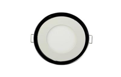 China Round Slim Flat Panel Light 6W Double Control LED Light Bridgelux Chip for sale