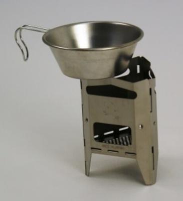 China Outdoor Camping Fastfold Titanium Wood Burning Stove For Outdoor And Camping for sale