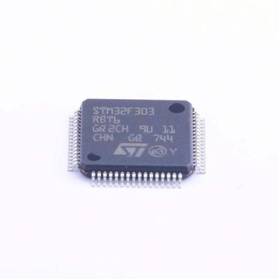 China MCU STM32F ARM M4 RISC 128KB 2.5V/3.3V 64-Pin LQFP 32-Bit Flash Platter - STM32F303RBT6 Platters 10mm*10mm*1.4mm for sale