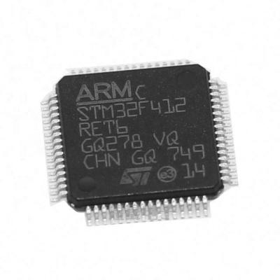 China Electronic Components Stm32f412 Stm32f Mcu Arm M4 512kb 3.3v Lqfp64 Stm32f412ret6 32 Bit Flash Standard for sale