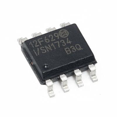 China New standard original 8-bit flash PIC12F629-I/SN SOP8 microcontroller chip for sale