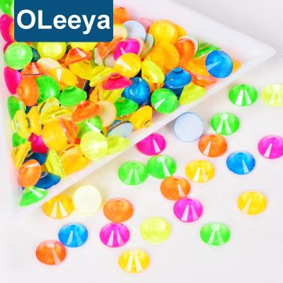 China High Quality Flatback Neon Colors Flat Back Glass Nail Crystal In Stock Rhinestones Hotfix Rhinestones Non for sale