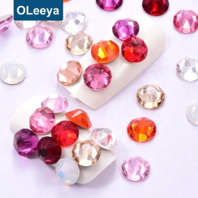 China Hot Selling Flatback Colorful Rhinestones 2088 16 Cut Facets Austria Crystal Non Hot Fix Nail Art Rhinestones for sale