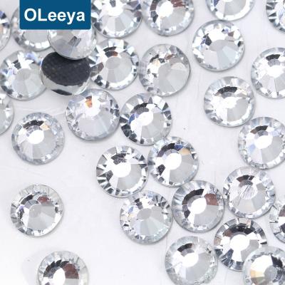 China Factory price of Flatback SS30 Crystal Color DMC Crystal Hot Fix Rhinestone. Beautiful Shiny White Glitter HotFix Rhinestones For Clothing for sale