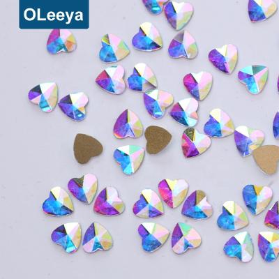 China Factory wholesale k9 quality ab glass high reflection flatback nail art decoration crystal rhinestones for nail for sale