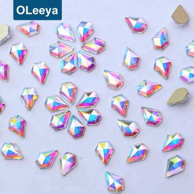 China High Reflection And Various Shape Pure Glass Rhinestones K9 Crystal Stone For Nail Art for sale