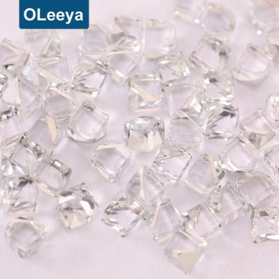 China Clear 720pcs of Flatback Per Box Square Glass Nail Art 4mm Crystal Beads For DIY Nail Design for sale