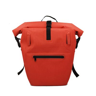 China Outdoor Sports Travel Gray Bicycle Pannier Bike Saddle Bag High Quality Waterproof Bike Pannier Rack Bag for sale