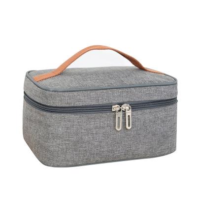 China Gary Color Custom Insulated Cans Picnic Waterproof Outdoor Insulation Polyester Cloth Cooler Bag Thermal Food Cooler Bag for sale