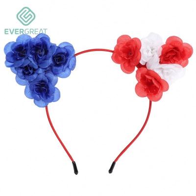 China Original 4th of July Patriotic Independence Day Headband Party Props Floral Decoration for sale