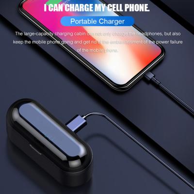 China In-Ear TWS 5.0 Wireless Earphone F9 Earbuds Mini BT V5.0 Earphone LED Display With 2000mAh Power Bank Music Sports Headset for sale