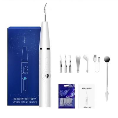 China Beautiful Smile TEETH TOOTH WHITENING Ultrasonic Light Sonic Smoke Stains Tartar LED Tooth Cleaner Calculus Remover Electric Dental Scaler Home Use With Dental Floss for sale