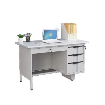 China Other Modern Steel Writing Desk with Drawers Standing Worktable for Home Office School Workshop use for sale