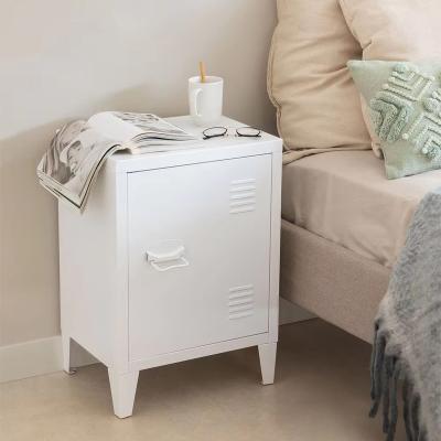 China Modern It is appropriate to take northern Europe ins wind master bedroom bedside table simple iron art steel locker storage cabinet for sale