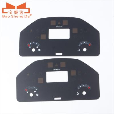 China Customized OEM ODM Car Instrument Coated Acrylic Coated PC Coated Anti Glare Anti Scratch 300*120mm for sale