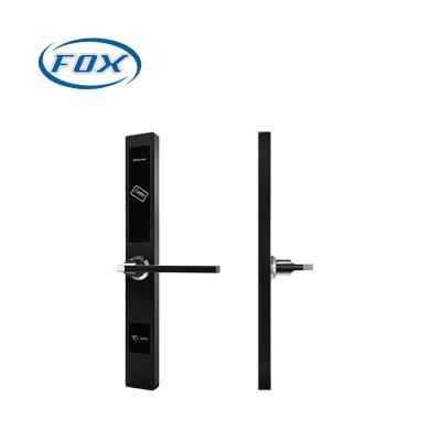 China Extremely narrow panel lock for slim doors STAIN RFID card lock hotel door lock luxury smart door lock for sale