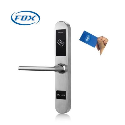 China Europe standard mortise FOX updated 2019 European standard mortise rfid hotel door locks FL-E003S with 5 latches for sale